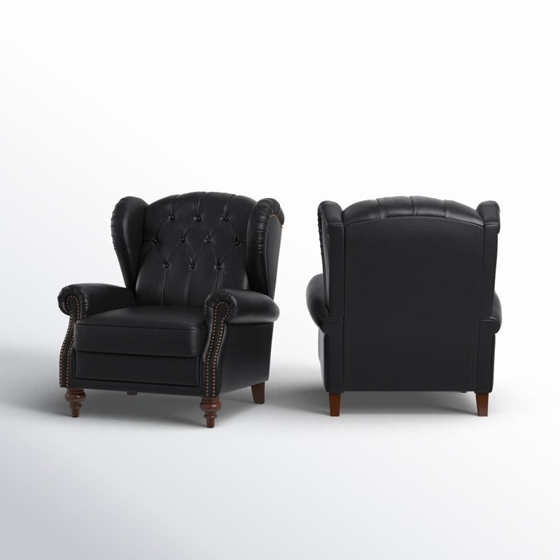 Amyri Upholstered Accent Chair, Black