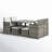 Verano 43.7" W Space-Saving Wicker 8-Person Patio Dining Set -1796304810