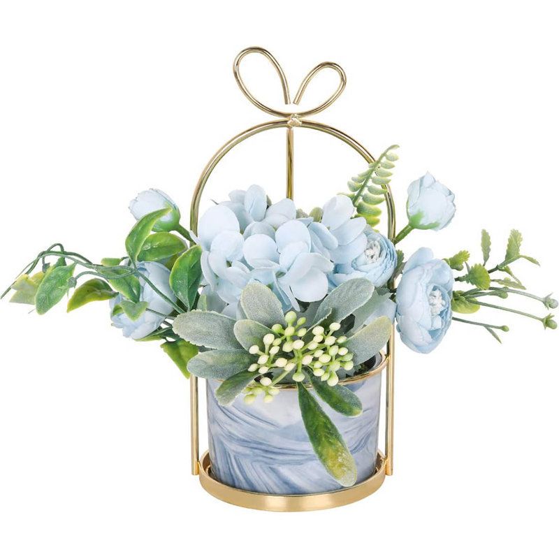 Arrangement in Vase, Blue