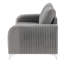 Causeuse 59 po Wenona, velours gris-933144469
