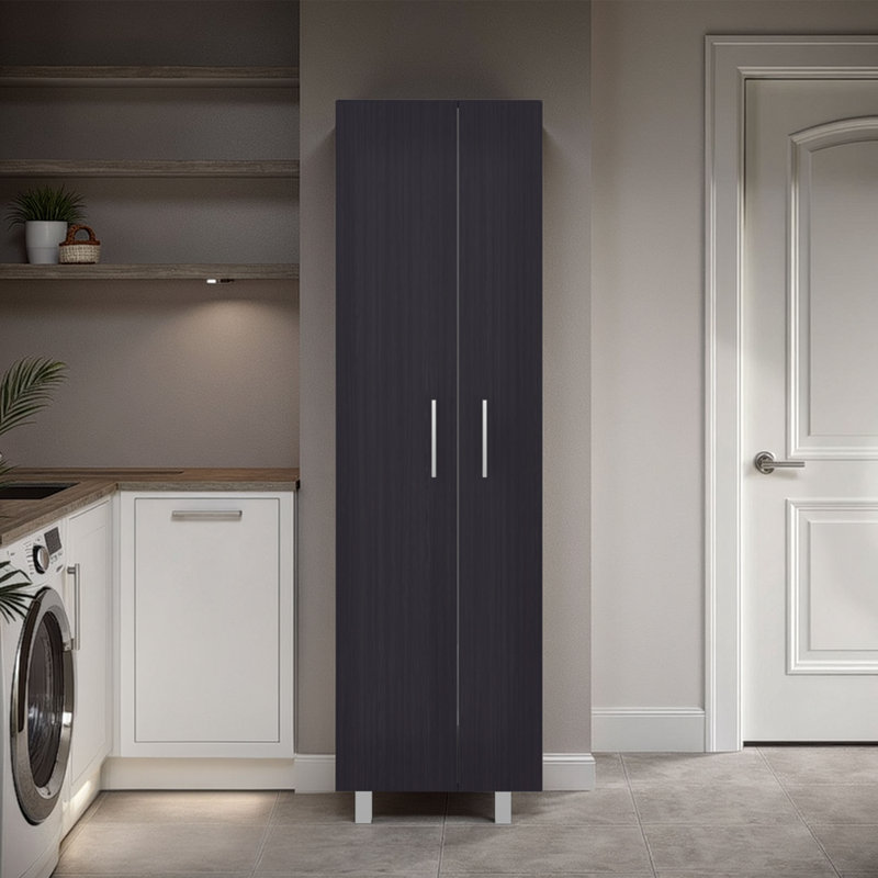 Brysyn 71.3'' Kitchen Pantry, Black