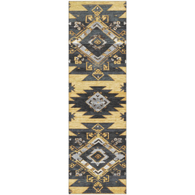 Premium Machine Washable Mayfield AMF1945 Tribal Rug