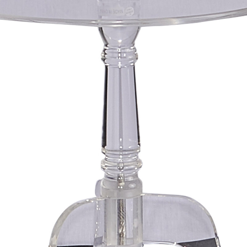 Table de bout à piédestal Kreger, Transparent