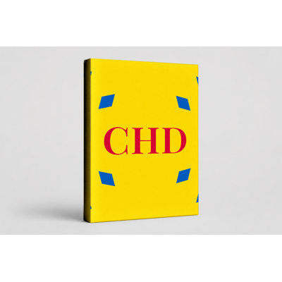 Chandler City Colors Luxury Diamond Monogram — Blue Yellow Red — Canvas Wall Art