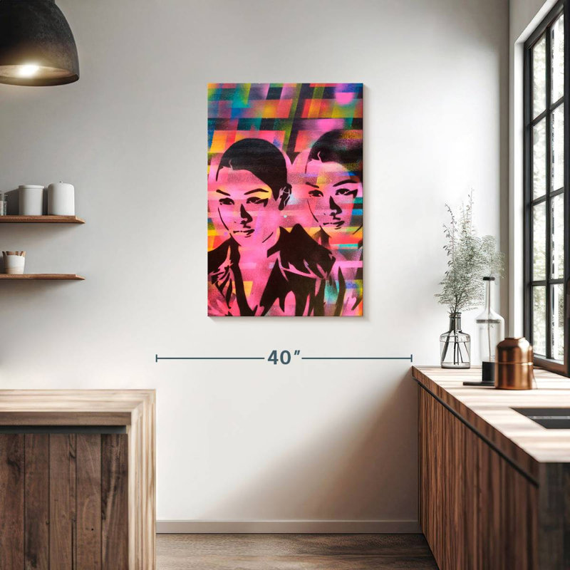 Leisha Androids Multi, 36" H x 24" W