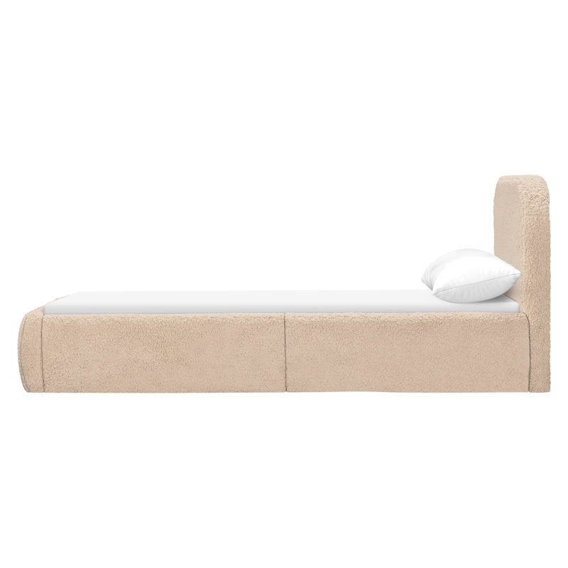 Nara Twin Bed, Twin, Chai Shearling
