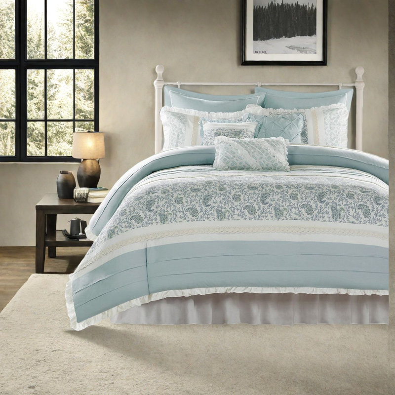 Premium Cotton King Bedding Sets, Farmhouse Shabby Chic Home Decor