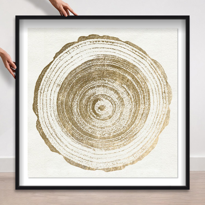 Oliver Gal Legno III Abstract Botanical - Luxury Shadowbox Framed Wall Art, Black, 42" H x 42" W