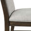 Ensemble de 2 chaises de salle à manger rembourrées en bois massif Aberll, gris