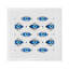 Eyes Cotton Blend Square Napkins