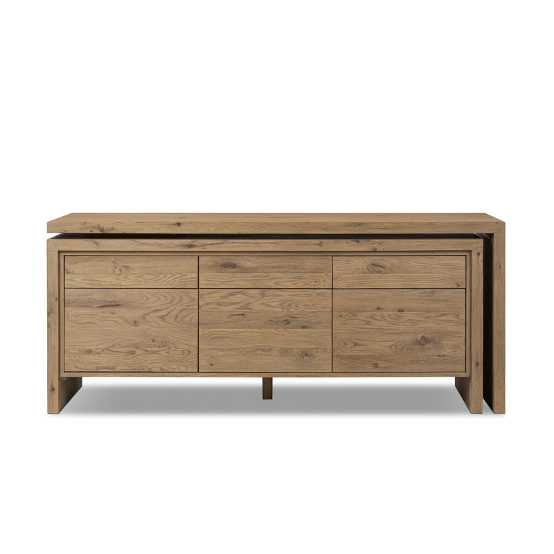 Noah Rotating Desk-Aged Smoked Oak, Aged Smoked Oak