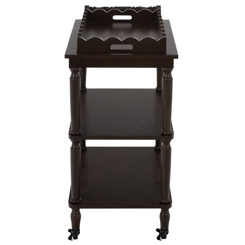 Haven 3 Tier Dining Cart, Dark Chocolate