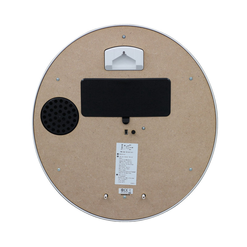 QXM370PRH Melodies In Motion Clock, Ivory
