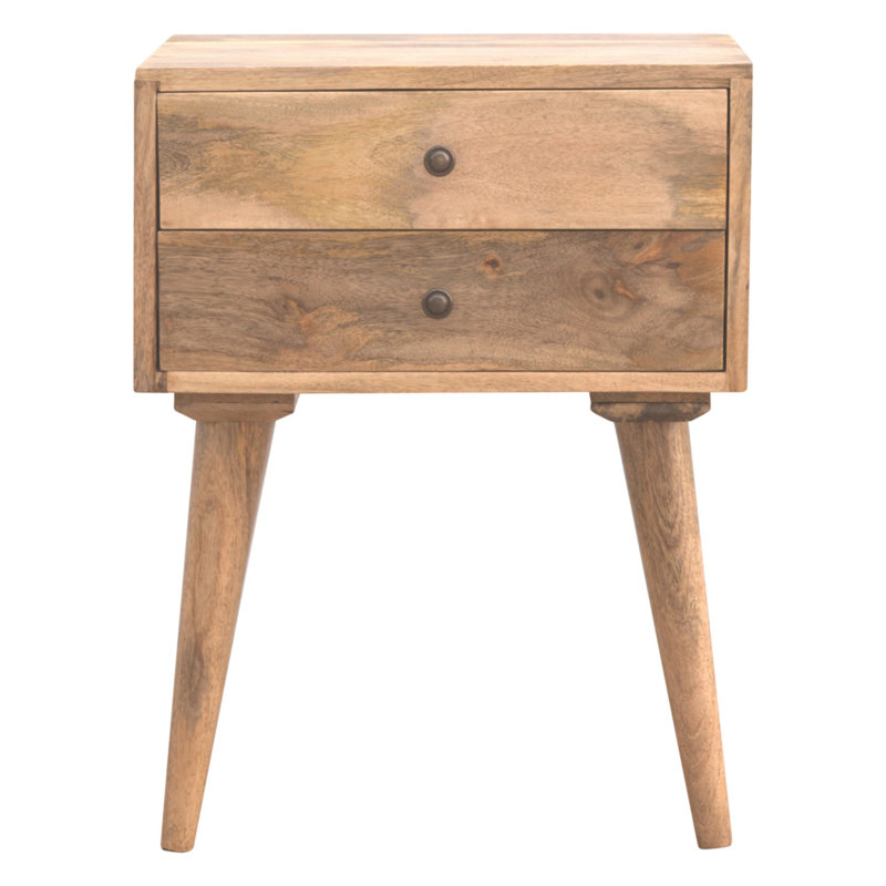 35cm W Solid Wood Bedside Table