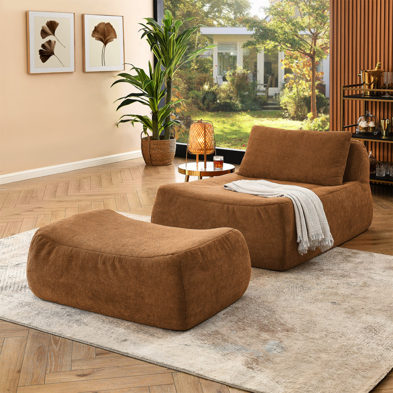 Fauteuil à billes relaxant pour la chambre à coucher - Orange ergonomique Relax