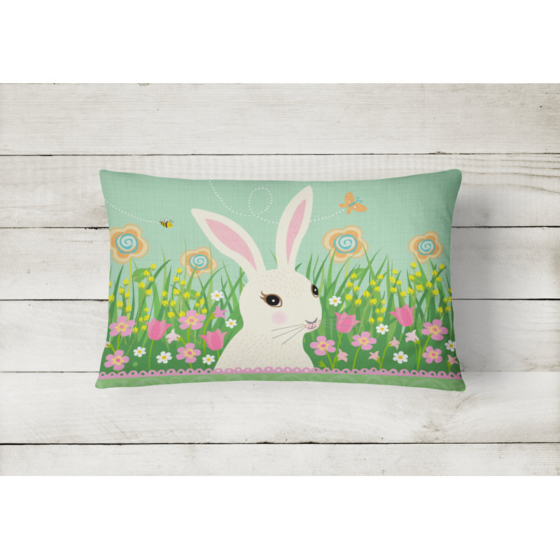 Easter Bunny Rabbit Lumbar Pillow