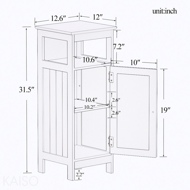 Bathroom Single Door Cabinet