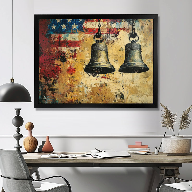 Lachan - Patriotiste américain, art mural, Reproduction encadrée d'une seule photo, H 30 po x l 40 po, Noir
