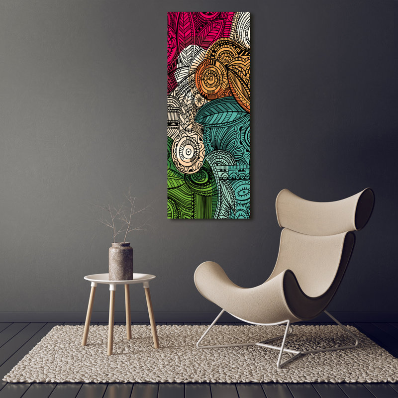 Abstract Feathers - Wrapped Canvas Print