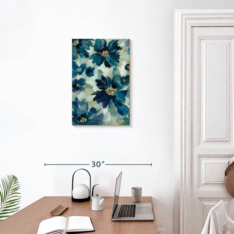 Harnek Inky Floral I, H 24 po x l 16 po