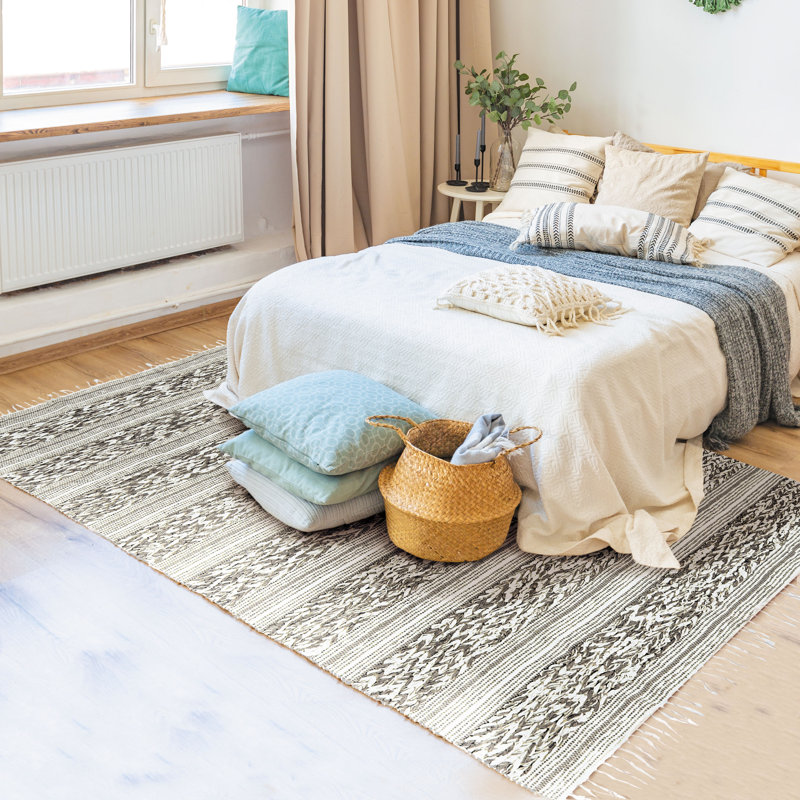 Baretta Striped Hand Woven Area Rug, Rectangle 160 x 230cm