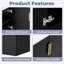 Meuble-lavabo mural 30 po avec lavabo en céramique, portes doubles et tablette réglable-669350733