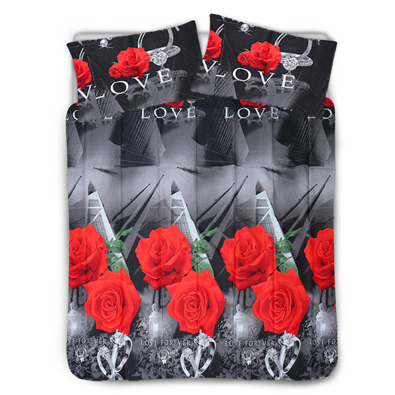 Microfiber Floral Sheet Set
