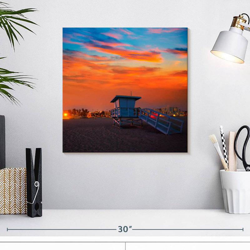 Santa Monica Gillard Lifeguard Tower, 16" H x 16" W