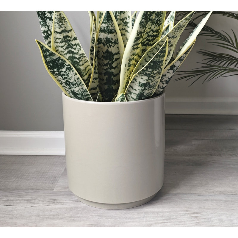 Berel Handmade Ceramic Pot Planter, Gray