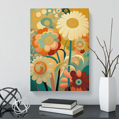 Bold Flowers - Wrapped Canvas