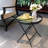 Folded Glass Round Outdoor Side Table-838657388-860741550