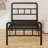16 Inch Metal Bed Frame with Headboard and Footboard-902755341