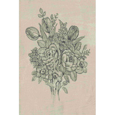 Floral Bouquet II - peinture sur toile tendue