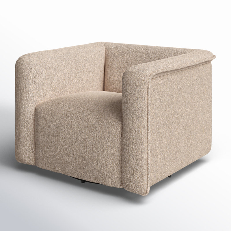 Sweeney Swivel Chair, Kerbey Camel Polyester Blend
