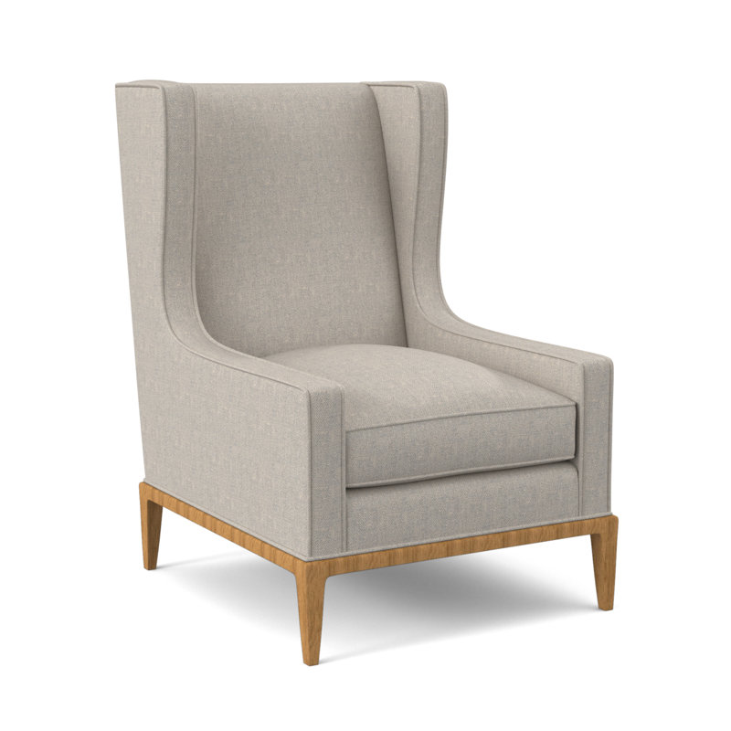 Claxton Wingback Chair, Amber, Margaret Mahogany