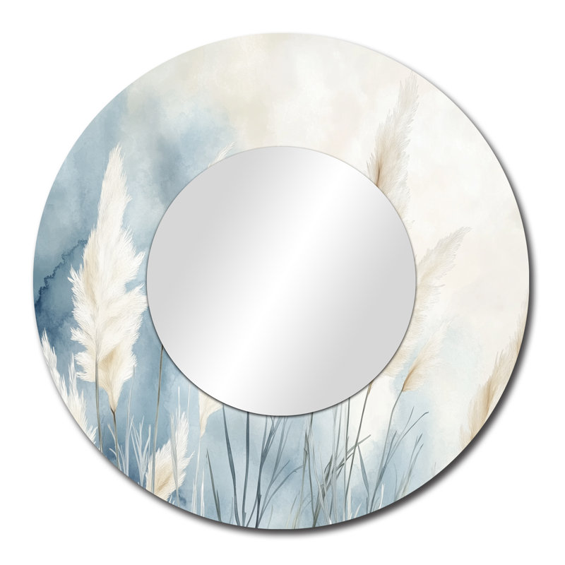 Blue Pampas Calm - Boho, 29" x 29"