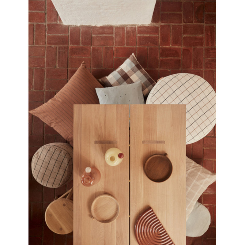 Inka Solid Wood Decorative Tray, Brown
