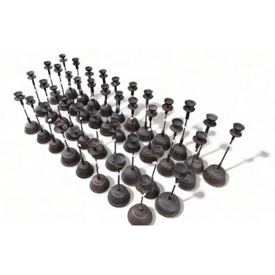 19.7'' H Iron Tabletop Candlestick