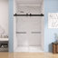 Porte de douche coulissante double sans cadre avec verre transparent de l 68 à 72 po x H 79 po-90168154