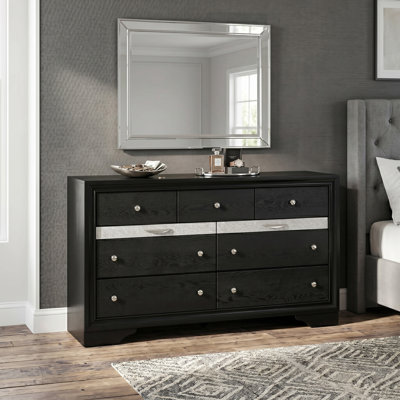 Sana 63"W 9-Drawer Dresser with Hidden Jewelry Storage