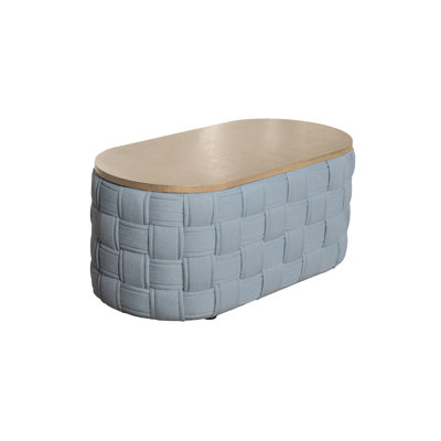 Saree Light Teal Chenille Coffee Table