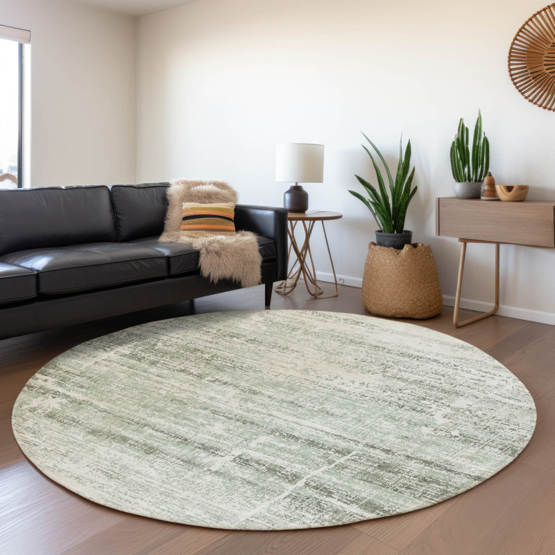 Tapis intérieur / extérieur avec envers antidérapant Lummus, Rond 8 pi