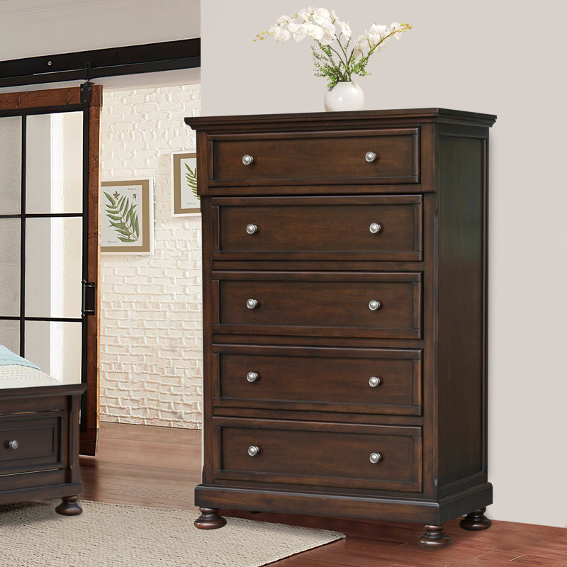 Lavenia 5 Drawer Chest, Brown