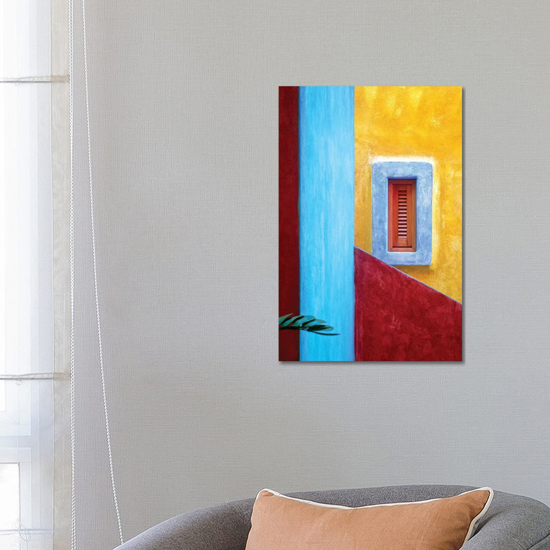 Mexico, Costalegre. Colorful Hotel Walls. by Jaynes Gallery - Wrapped Canvas Gallery-Wrapped Canvas Giclée