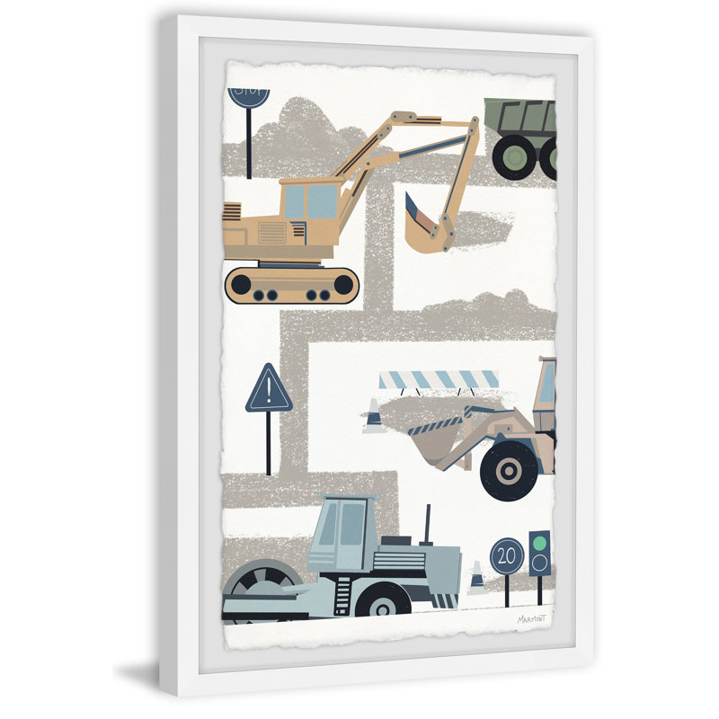 Chargeuse sur pneus et pelle - Impression de photo sur papier, H 12 po x l 8 po x P 1,5 po