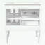 Ensemble de meuble-lavabo à structure en bois avec lavabo en résine et 2 tiroirs-1984366935