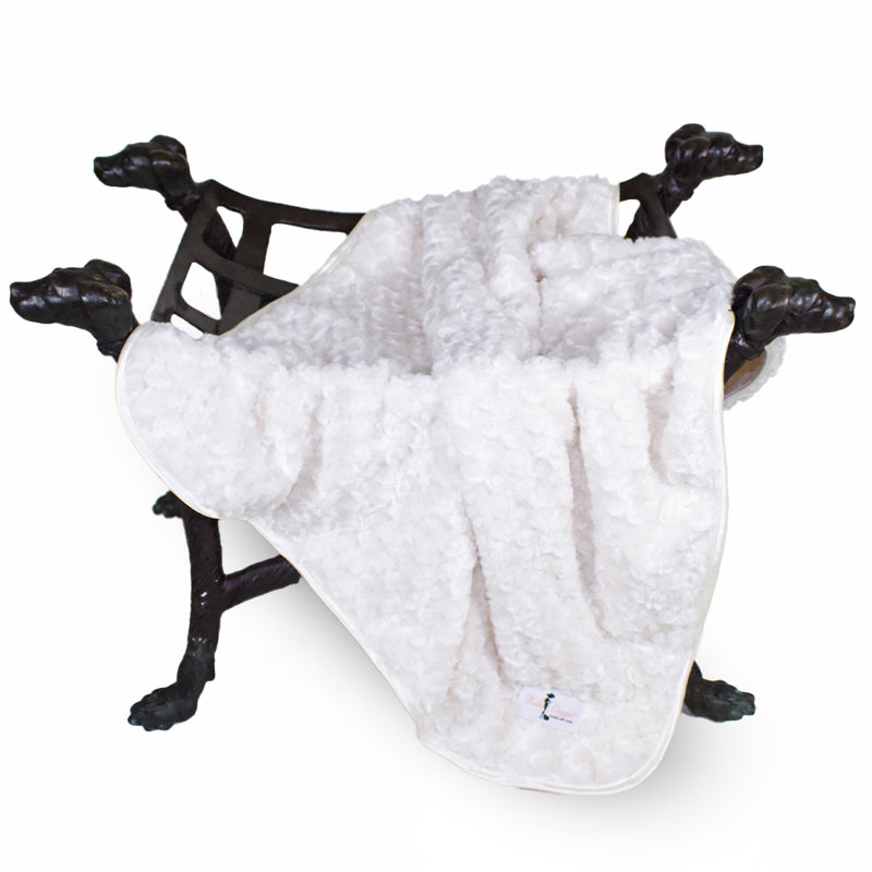 Rosebud Pet Blanket, 34" x 29", Turquoise