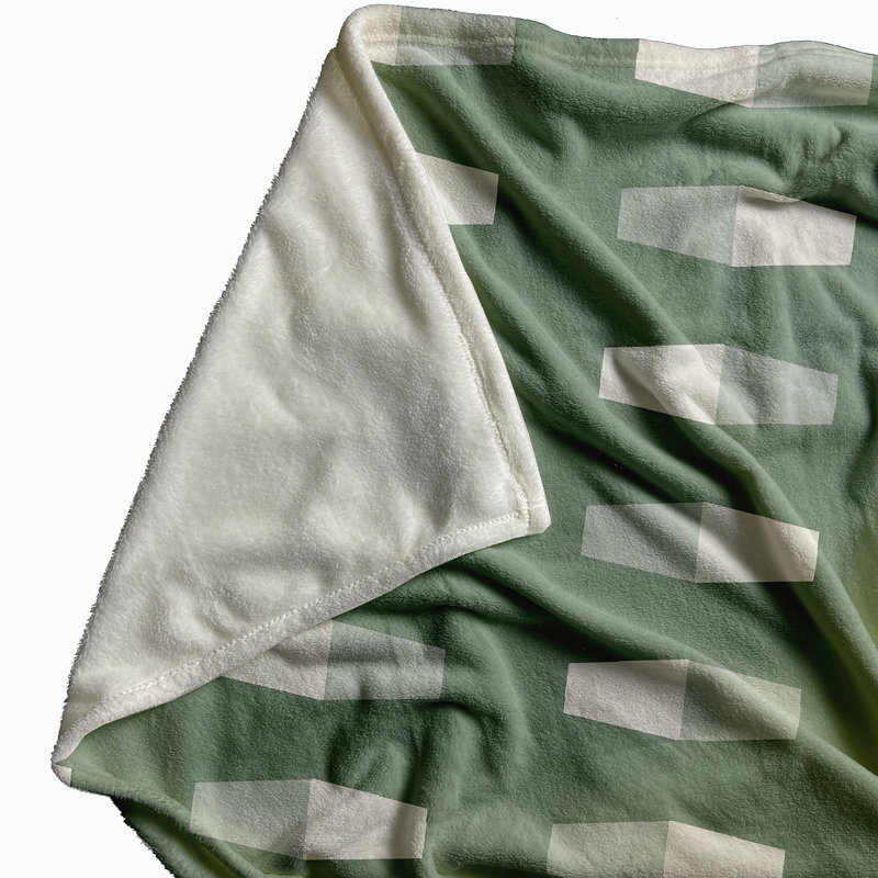 Nantucket Fleece Throw Blanket, 30" W x 40" L, Sage