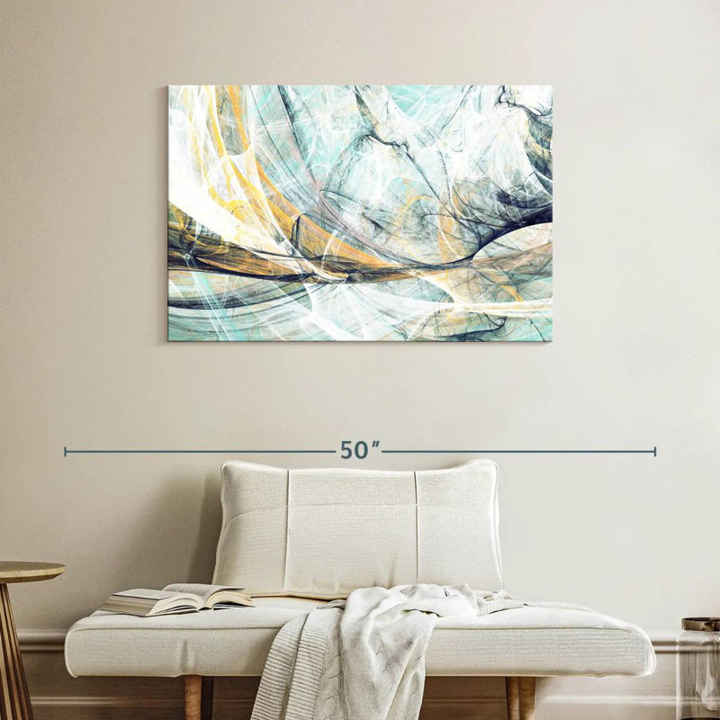 Avery Wispy, abstrait dynamique, H 26 po x l 39 po
