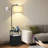 Zulfa 62" Dimmable Table Floor Lamp with Drawer, End Table with Lamp for Living Room-1778304836